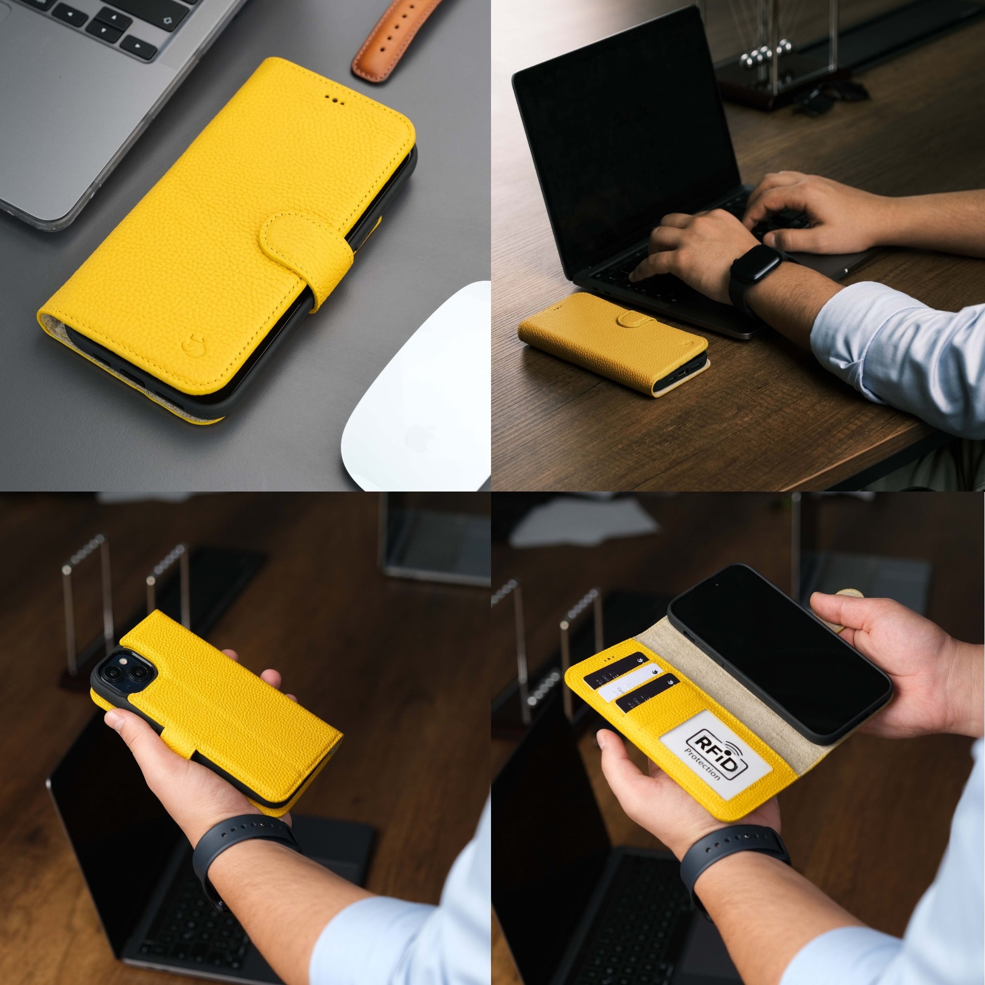 Casper Leather iPhone 14 Plus Wallet Case | MagSafe