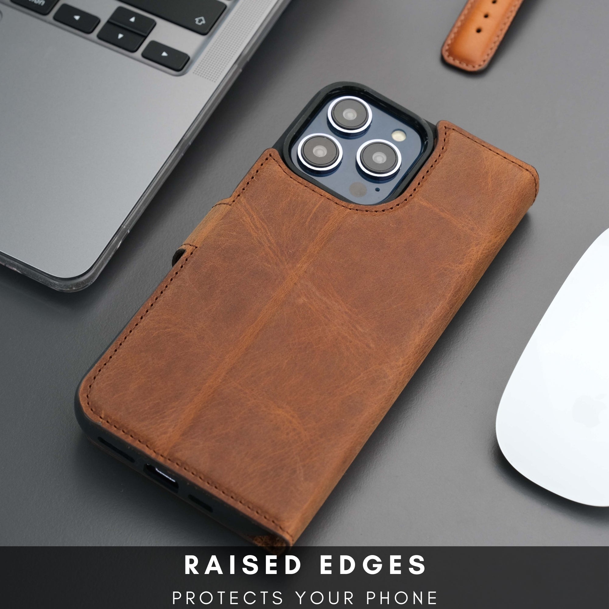 Casper iPhone 16 Pro Wallet Case Leather MagSafe
