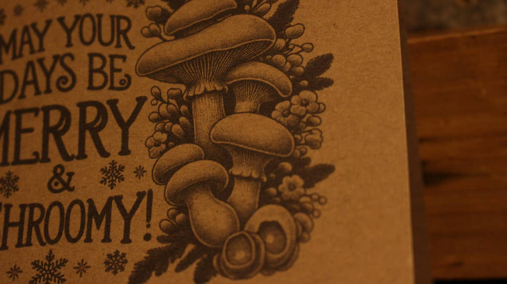 May Your Days be Merry & Shroomy Mushroom Christmas Card