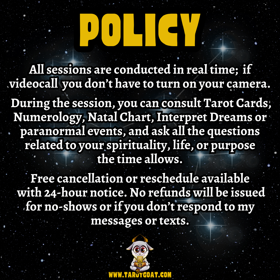 1 Hour Online Tarot Reading and Spiritual Coaching Session.
