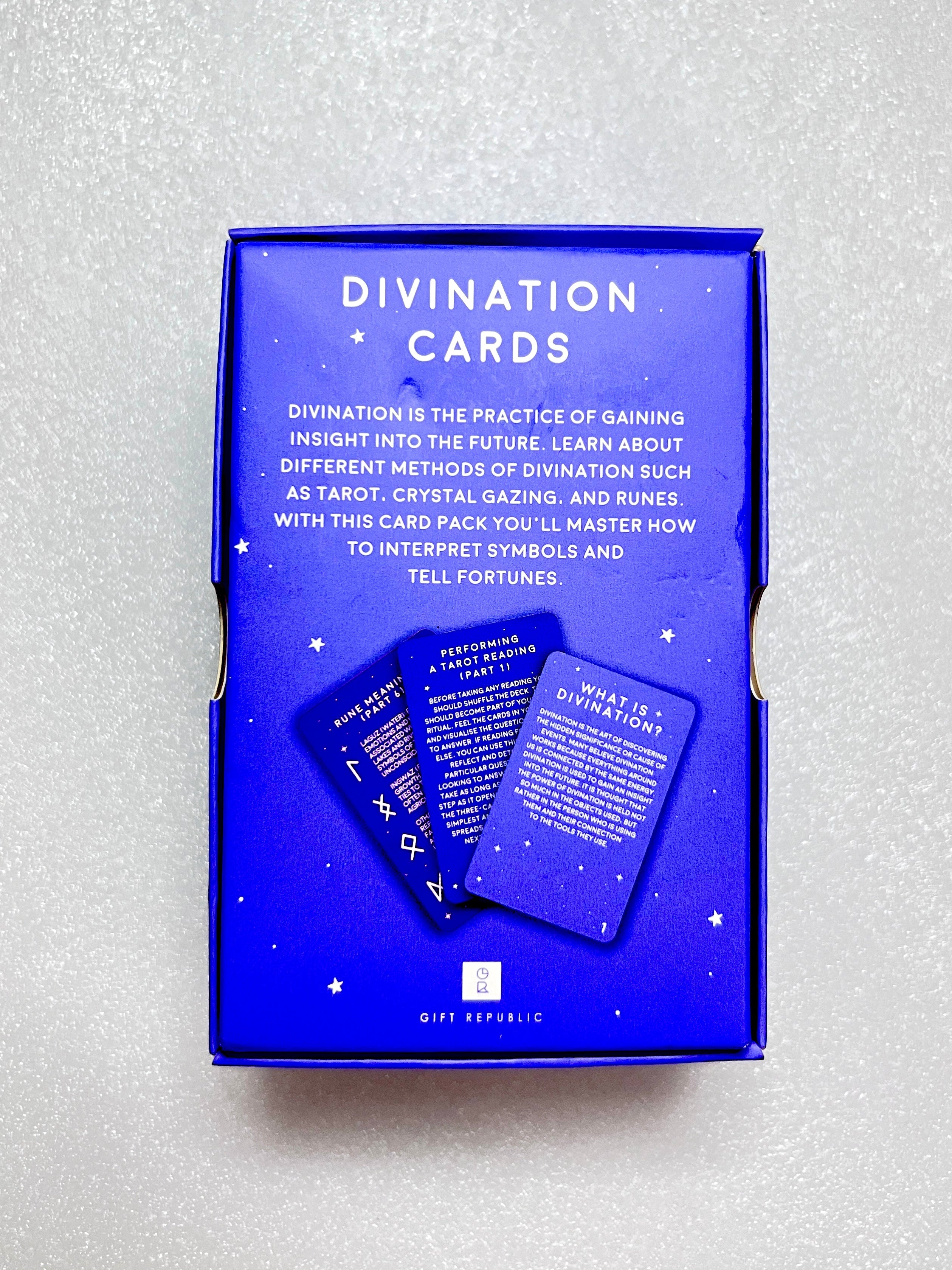 Divination Cards - Set of 100 Cards for Learning about Different Divination and Spiritual Practices