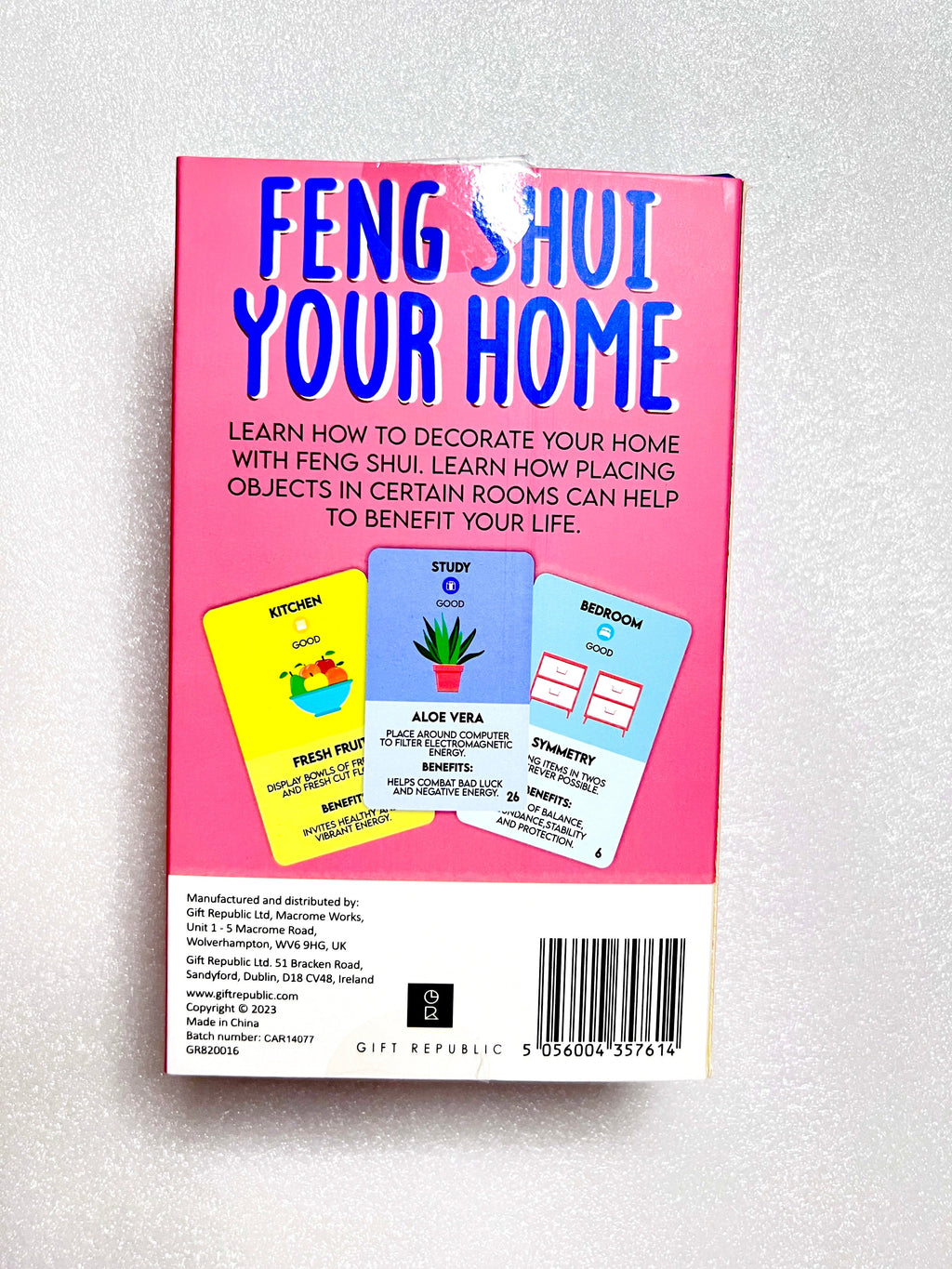 Feng Shui Your Home - Set of 100 Cards to Learn About Feng Shui and Do and Don'ts Home Decoration for Balanced and Armonized Energy in your Spaces