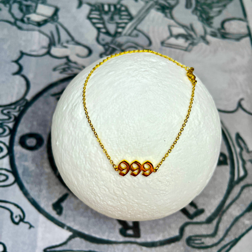 999 Angel Number ~ Stainless Steel Bracelet