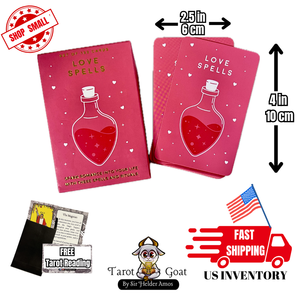 Love Spells ~ Set of 100 Cards with Love Rituals.