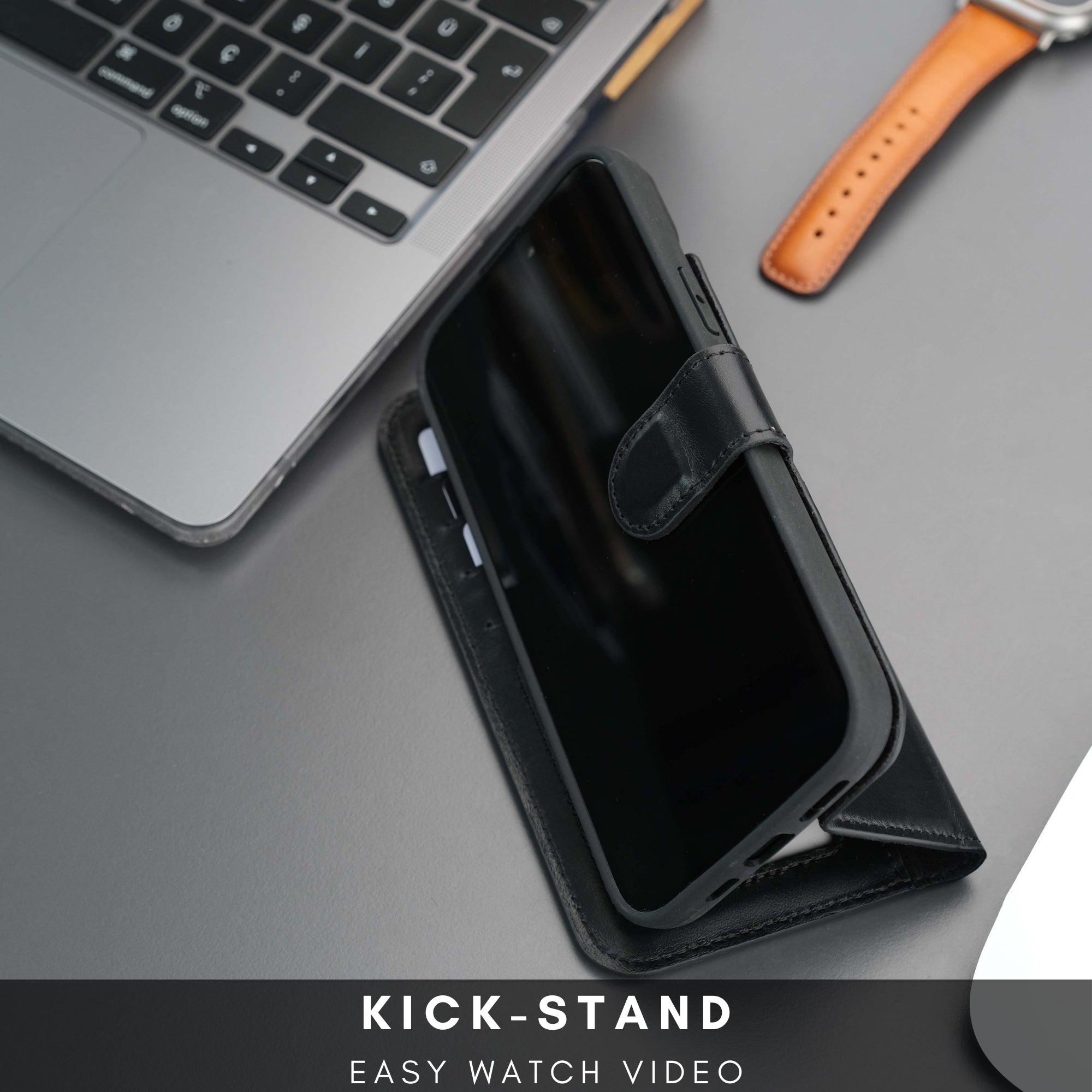 Casper iPhone 16 Plus Wallet Case Leather MagSafe