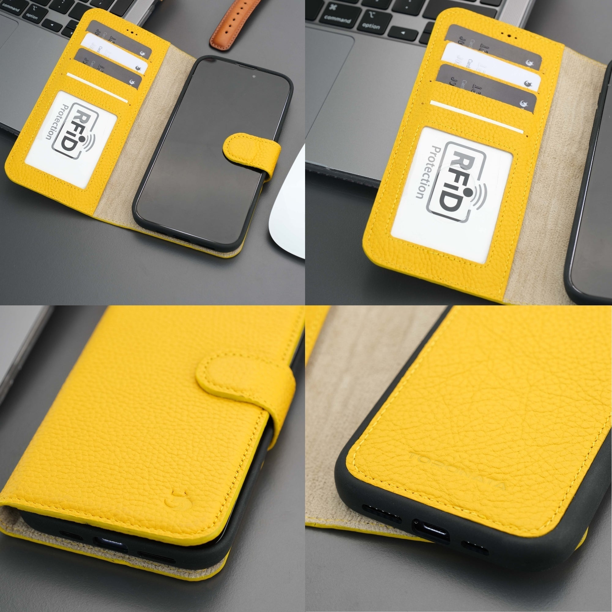 Casper iPhone 16 Pro Wallet Case Leather MagSafe