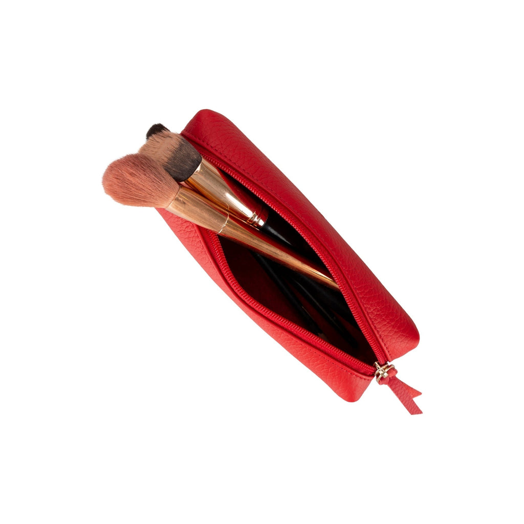 Centennial Multipurpose Leather Pencil Case and Makeup Bag