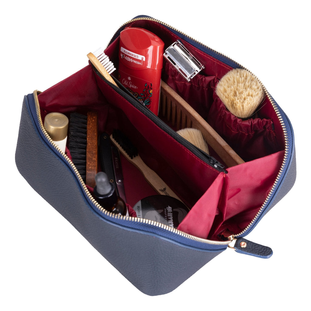 Haines Leather Cosmetic Bag – Stylish & Durable Makeup Bag for Travel