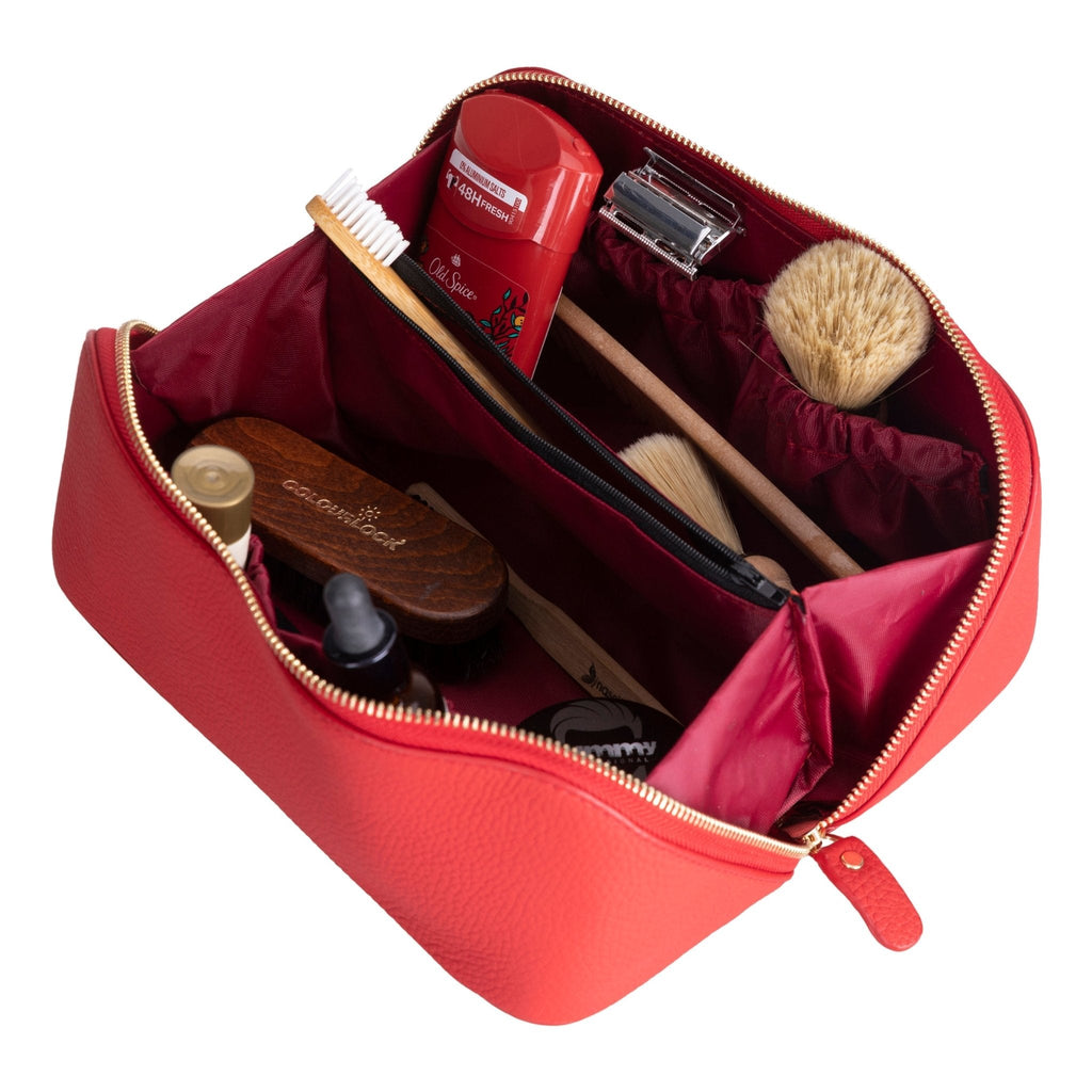 Haines Leather Cosmetic Bag – Stylish & Durable Makeup Bag for Travel