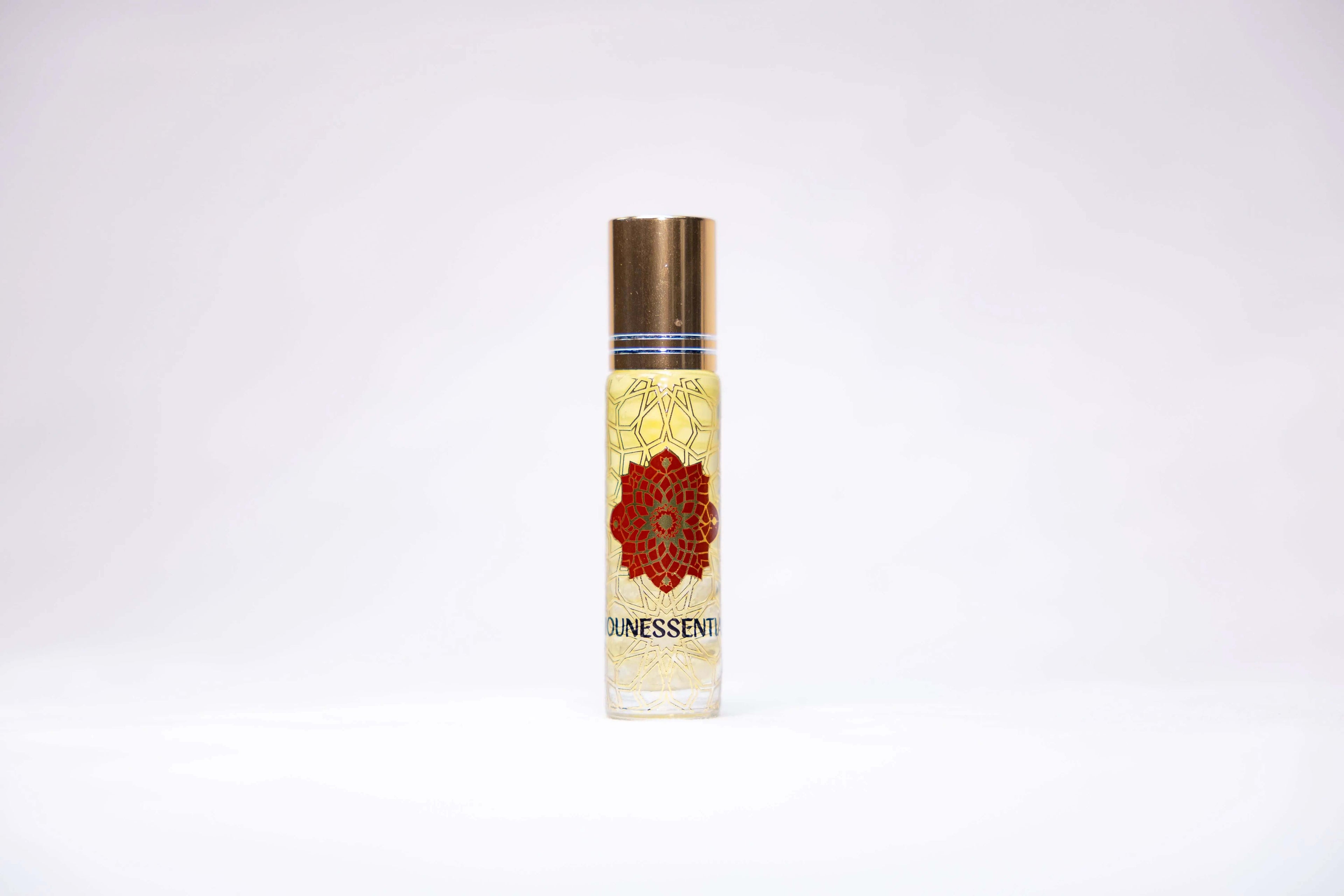 AMBER AND CLEAR, QUARTZ INFUSION BODY ROLL-ON