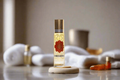 AMBER AND CLEAR, QUARTZ INFUSION BODY ROLL-ON